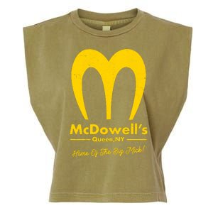 Funny McDowell's Home Of The Big Mick Garment-Dyed Women's Muscle Tee