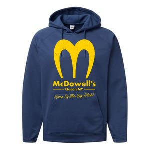 Funny McDowell's Home Of The Big Mick Performance Fleece Hoodie