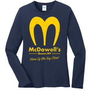 Funny McDowell's Home Of The Big Mick Ladies Long Sleeve Shirt