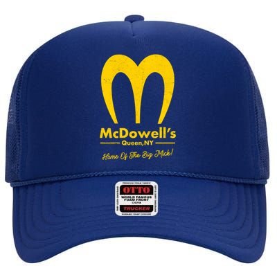 Funny McDowell's Home Of The Big Mick High Crown Mesh Back Trucker Hat