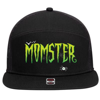 Funny Momster Halloween Mom Costume Dadcula Family matching 7 Panel Mesh Trucker Snapback Hat