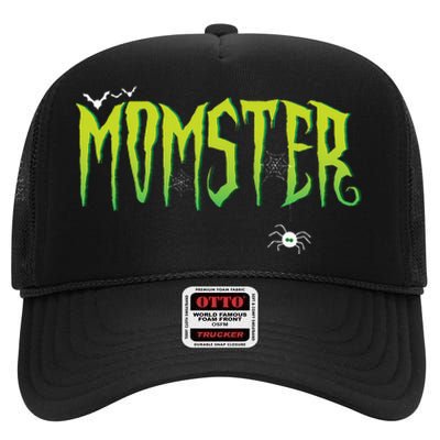 Funny Momster Halloween Mom Costume Dadcula Family matching High Crown Mesh Back Trucker Hat