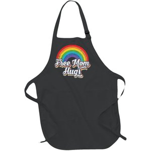 Free Mom Hugs Pride Rainbow Gay Lgbt Full-Length Apron With Pockets