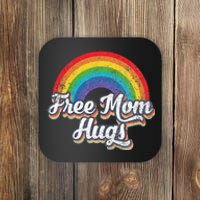 Free Mom Hugs Pride Rainbow Gay Lgbt Coaster