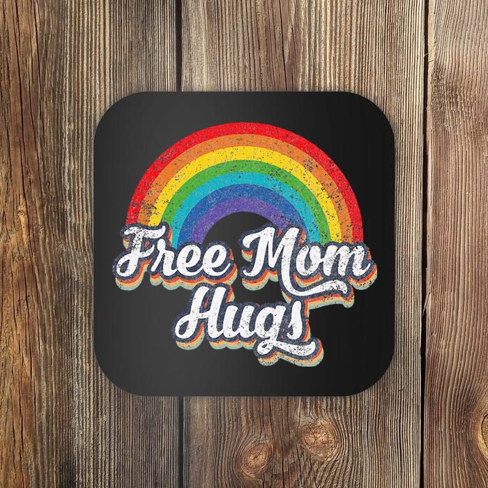 Free Mom Hugs Pride Rainbow Gay Lgbt Coaster