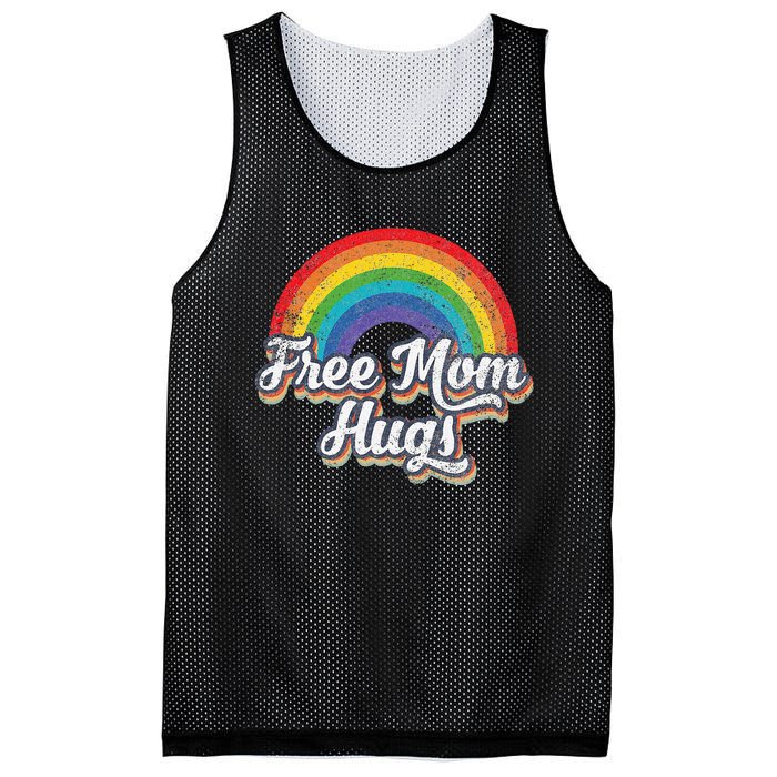 Free Mom Hugs Pride Rainbow Gay Lgbt Mesh Reversible Basketball Jersey Tank