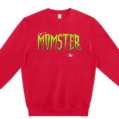 Funny Momster Halloween Mom Costume Dadcula Family matching Premium Crewneck Sweatshirt