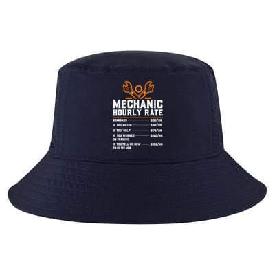 Funny Mechanic Hourly Rate Labor Rates Cool Comfort Performance Bucket Hat