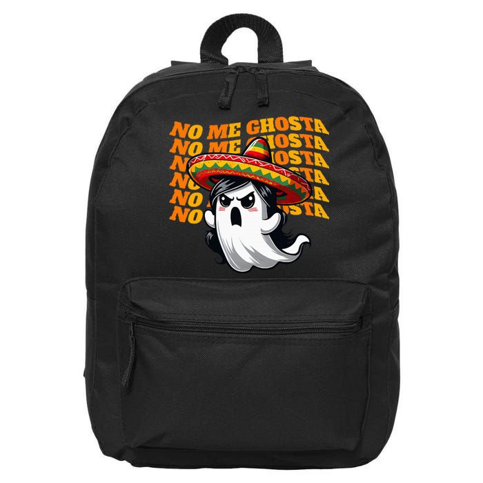 Funny Mexican Halloween Ghost Costume 16 in Basic Backpack