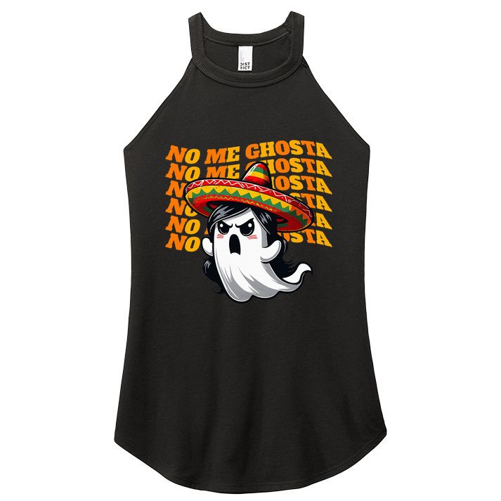 Funny Mexican Halloween Ghost Costume Women's Perfect Tri Rocker Tank