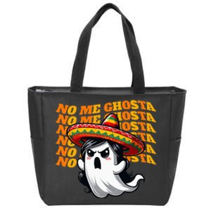 Funny Mexican Halloween Ghost Costume Zip Tote Bag