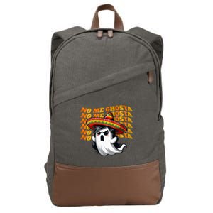 Funny Mexican Halloween Ghost Costume Cotton Canvas Backpack