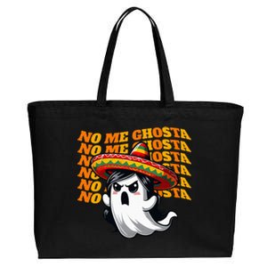 Funny Mexican Halloween Ghost Costume Cotton Canvas Jumbo Tote