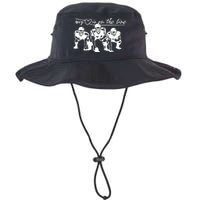 Football My Heart Is On The Line Offensive Lineman Legacy Cool Fit Booney Bucket Hat