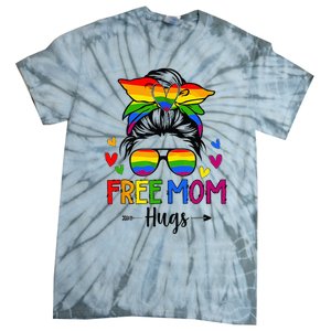 Free Mom Hugs Free Mom Hugs Inclusive Pride LGBTQIA Tie-Dye T-Shirt