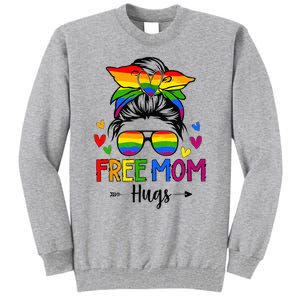 Free Mom Hugs Free Mom Hugs Inclusive Pride LGBTQIA Tall Sweatshirt