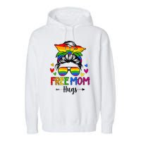 Free Mom Hugs Free Mom Hugs Inclusive Pride LGBTQIA Garment-Dyed Fleece Hoodie