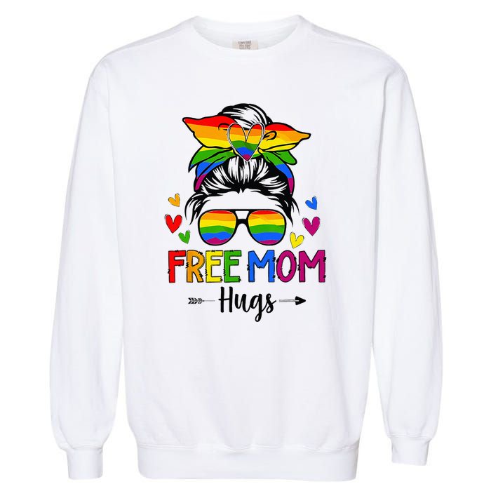 Free Mom Hugs Free Mom Hugs Inclusive Pride LGBTQIA Garment-Dyed Sweatshirt