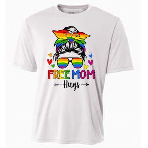 Free Mom Hugs Free Mom Hugs Inclusive Pride LGBTQIA Cooling Performance Crew T-Shirt