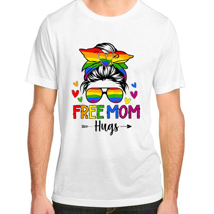 Free Mom Hugs Free Mom Hugs Inclusive Pride LGBTQIA Adult ChromaSoft Performance T-Shirt