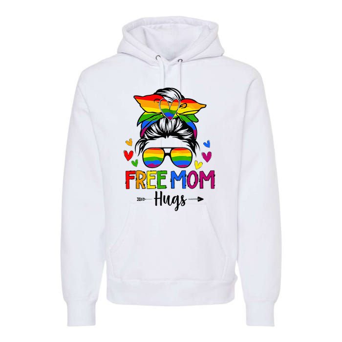 Free Mom Hugs Free Mom Hugs Inclusive Pride LGBTQIA Premium Hoodie