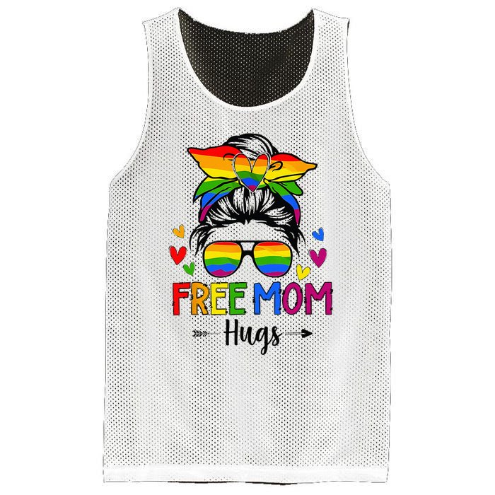 Free Mom Hugs Free Mom Hugs Inclusive Pride LGBTQIA Mesh Reversible Basketball Jersey Tank