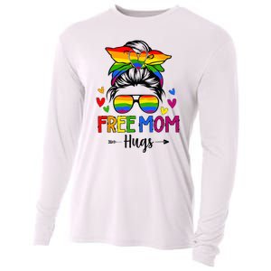 Free Mom Hugs Free Mom Hugs Inclusive Pride LGBTQIA Cooling Performance Long Sleeve Crew