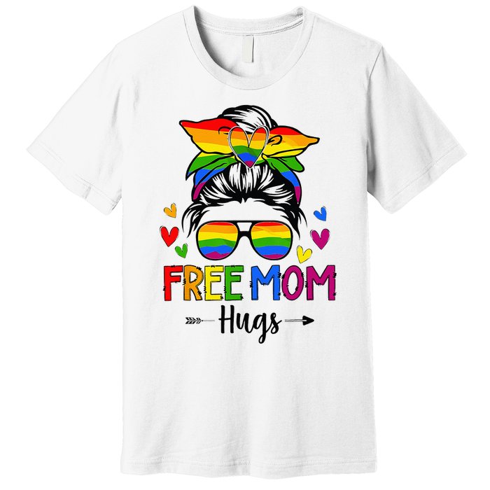 Free Mom Hugs Free Mom Hugs Inclusive Pride LGBTQIA Premium T-Shirt