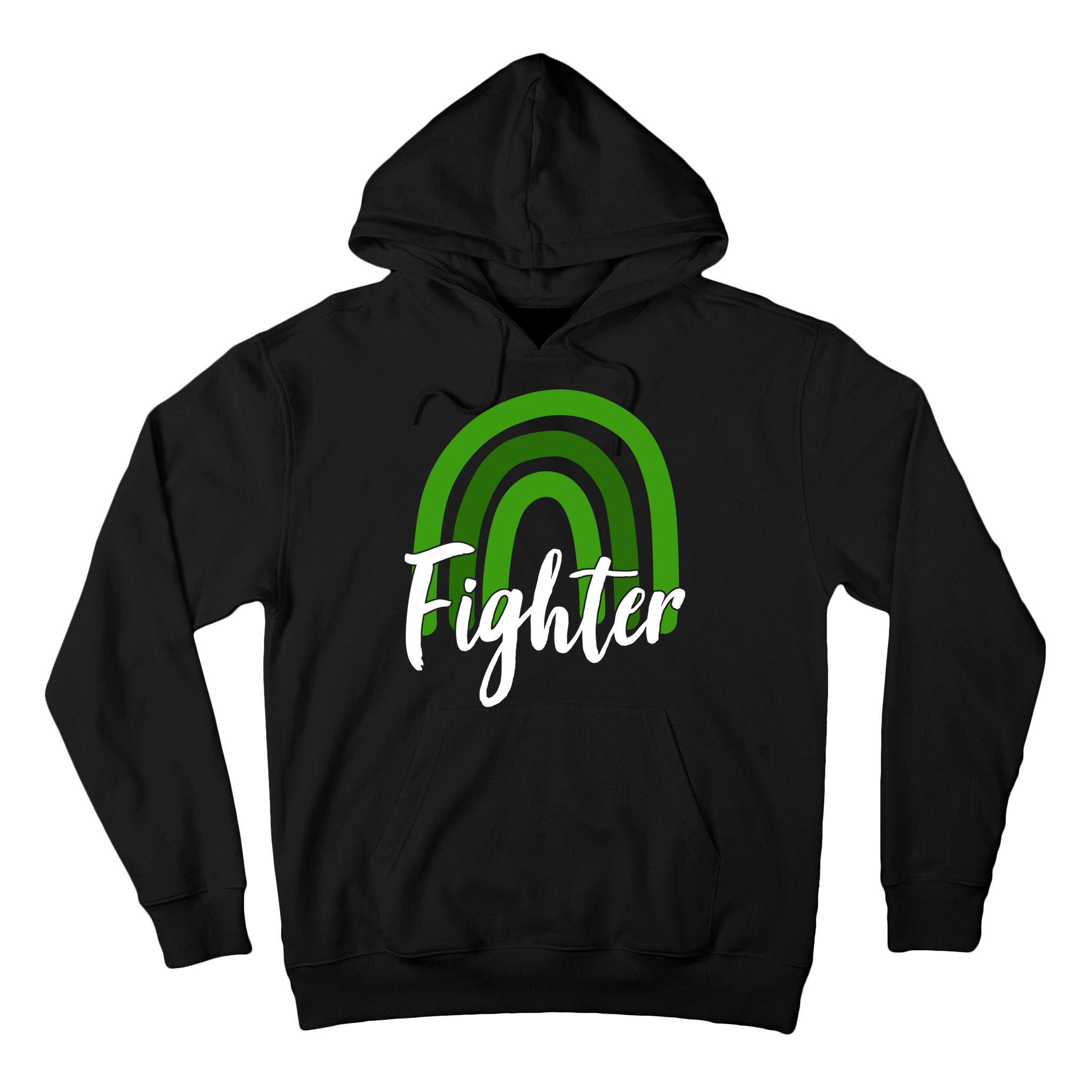 Fighter Mental Health Awareness Rainbow Tall Hoodie