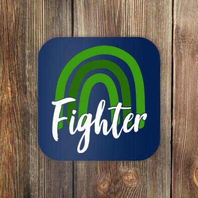 Fighter Mental Health Awareness Rainbow Coaster