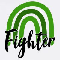 Fighter Mental Health Awareness Rainbow Garment-Dyed Heavyweight T-Shirt