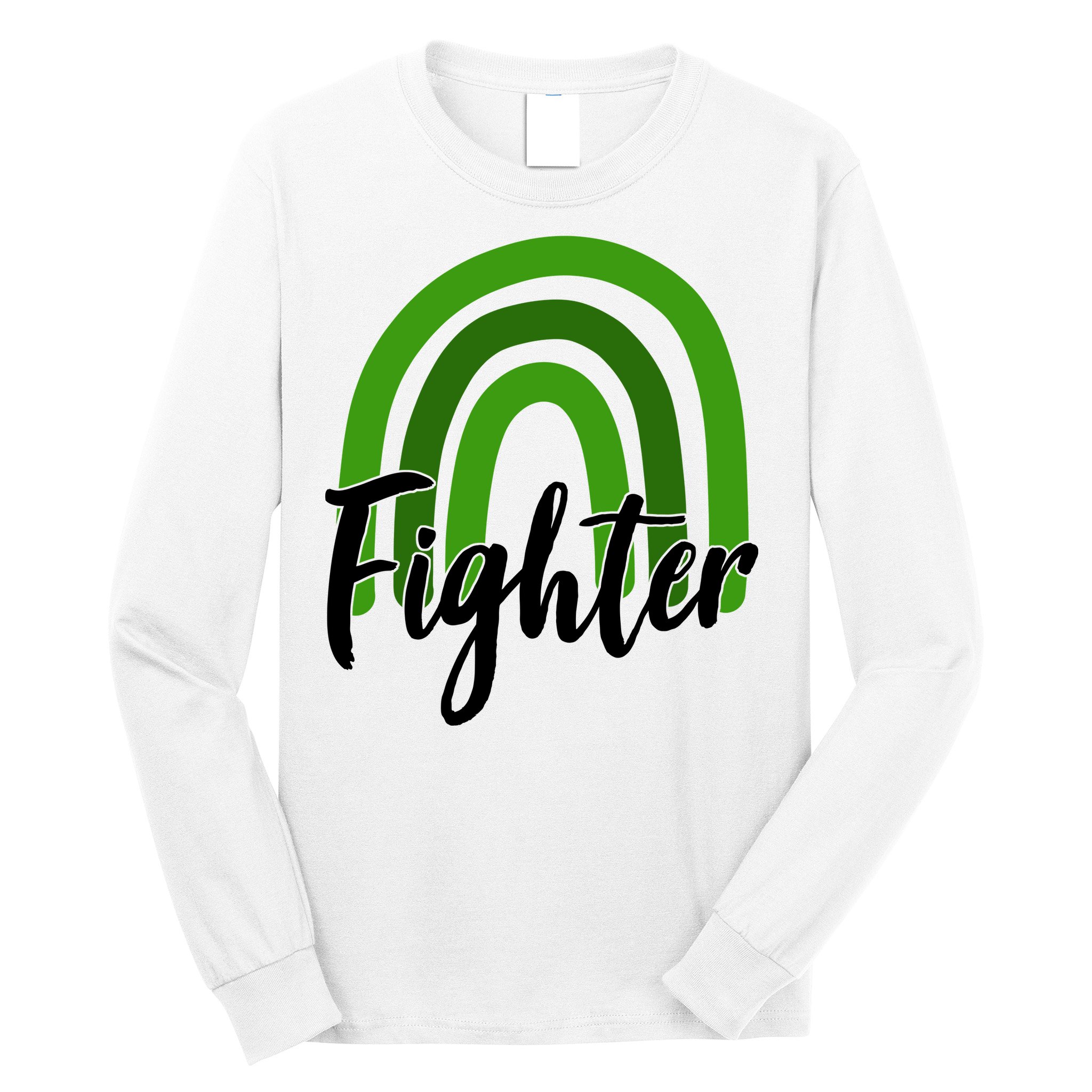 Fighter Mental Health Awareness Rainbow Long Sleeve Shirt