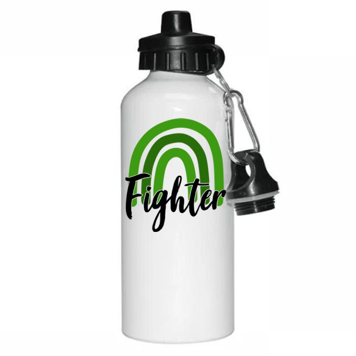 Fighter Mental Health Awareness Rainbow Aluminum Water Bottle 