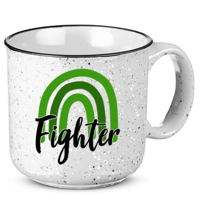 Fighter Mental Health Awareness Rainbow 15oz Campfire Ceramic Mug