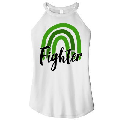 Fighter Mental Health Awareness Rainbow Women's Perfect Tri Rocker Tank