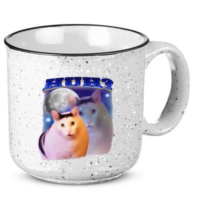 Funny Meme Huh Cat 15oz Campfire Ceramic Mug