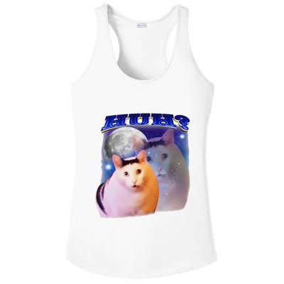 Funny Meme Huh Cat Ladies PosiCharge Competitor Racerback Tank