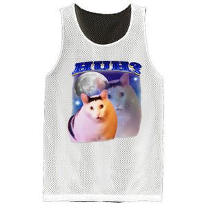 Funny Meme Huh Cat Mesh Reversible Basketball Jersey Tank