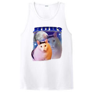 Funny Meme Huh Cat PosiCharge Competitor Tank