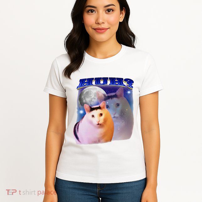 Funny Meme Huh Cat Womens T-Shirt