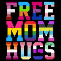 Free Mom Hugs Pride Month Lgbt Flatbill Hat