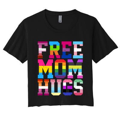 Free Mom Hugs Pride Month Lgbt Crop Top