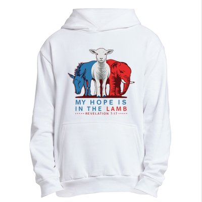 Funny My Hope Is In The Lamb Scripture Elephant Donkey Urban Pullover Hoodie