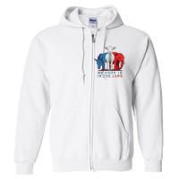 Funny My Hope Is In The Lamb Scripture Elephant Donkey Full Zip Hoodie