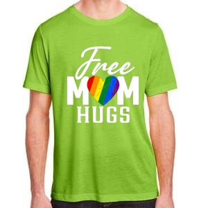 Free Mom Hugs Pride Rainbow Heart Graphic Adult ChromaSoft Performance T-Shirt