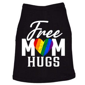 Free Mom Hugs Pride Rainbow Heart Graphic Doggie Tank