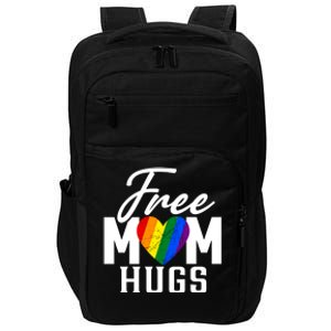 Free Mom Hugs Pride Rainbow Heart Graphic Impact Tech Backpack