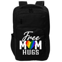 Free Mom Hugs Pride Rainbow Heart Graphic Impact Tech Backpack