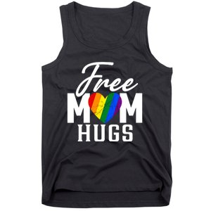 Free Mom Hugs Pride Rainbow Heart Graphic Tank Top