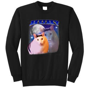 Funny Meme Huh Cat Funny Meme Huh Cat Friend Sweatshirt